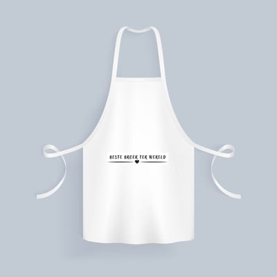 Akyol - beste broer ter wereld Keukenschort - Broer - brother - leuk cadeau voor je broer - 82 bij 71 cm