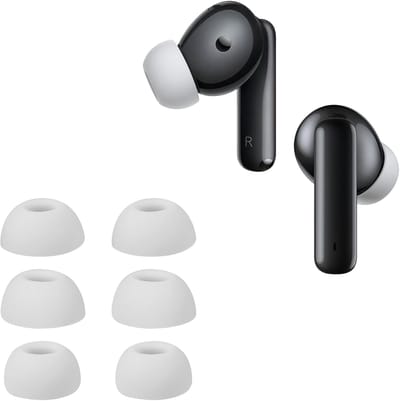 kwmobile 6x cover voor in-ear oortjes geschikt voor Huawei Freebuds 6i - Vervangende oordopjes van siliconen in wit - 3 maten
