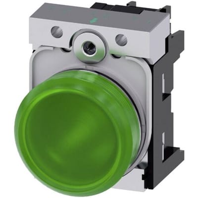 Siemens 3SU1152-6AA40-1AA0 Verlichte melder Hoogglans Groen 24 V/AC, 24 V/DC 1 stuk(s)