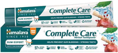 Himalaya Herbals Complete Care Herbal Tandpasta - Bestrijdt Tandplak - Bevordert Gezond Tandvlees - Versterkt Je Glazuur en Tanden - 75 ml
