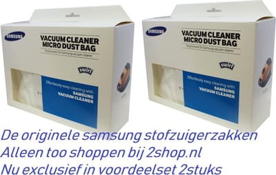 2 sets Samsung stofzuigerzakken met filter voor SC15F30 en SC20F30 series