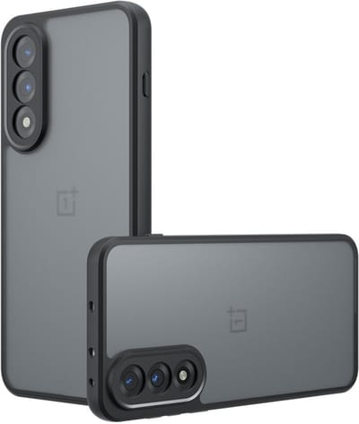 Coverup Hoesje - Geschikt voor OnePlus Nord 5 Hoesje - Coverup Mat Transparante Back Cover met Camera Cover - Zwart