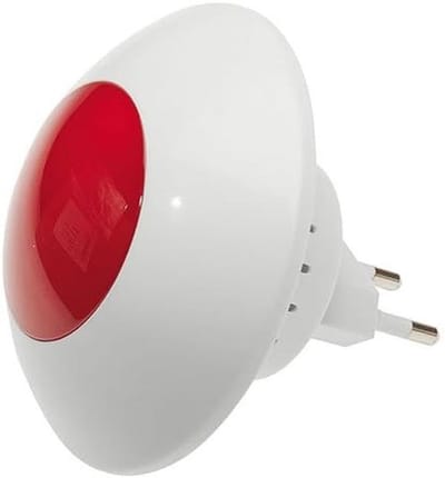 Compacte Binnensirene Rood 100-240V AC voor Alarmsystemen