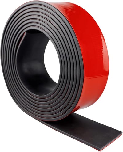 strip, zelfklevend, neopreenrubberen plaat, massief neopreenvel voor afdichting, vloerbedekking, trillingsbescherming, pakking doe-het-zelf (50 mm × 5 mm x 3 m)