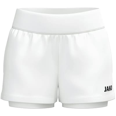 JAKO 2-in-1 short One damesmaten wit 8200d-000