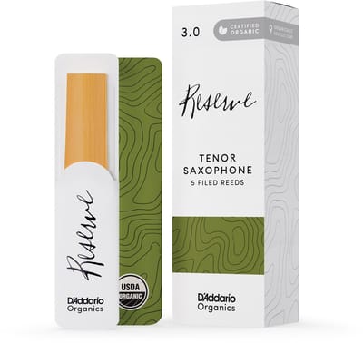 D'Addario Woodwinds Organic Reserve Tenor Saxophone Reeds 2.5 (5 stuks)