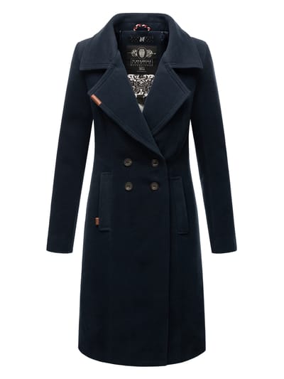 Navahoo Dames Trenchcoat Wooly – Premium Wintermantel met Elegante Pasvorm