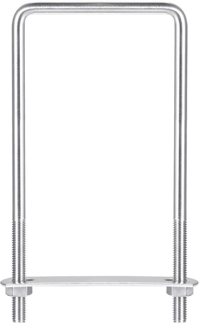 Bouten 82 mm (3,23 ") binnenbreedte 200 mm lengte M8 304 roestvrij staal U-klemschroef met moer en plaat voor bootaanhanger