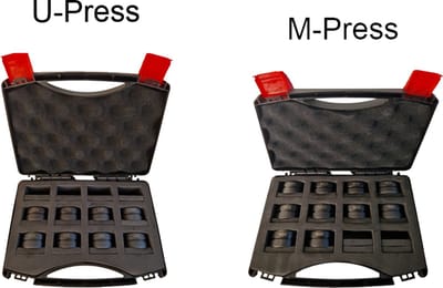 Germat Klembekken Set t.b.v. GMT 1632 – U en M Profiel – U16-20-25-32 / M12-15-18-22-28 – Inclusief Koffer – Voor Persmachine – Consument en Professional