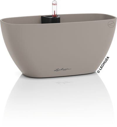 LECHUZA NAVIO Color 20 - Plantenbak - met bewateringssysteem - ALL-IN-ONE set met LECHUZA-PON - zandbruin