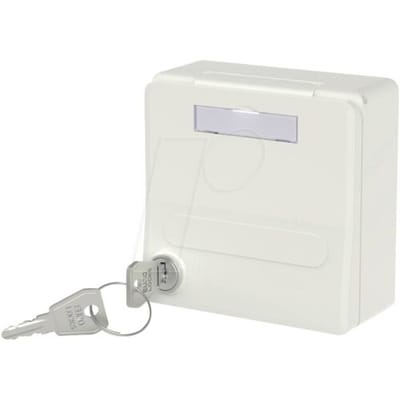 Metz Connect Modul-Unterputz-Gehäuse mit Klappdeckel und Schloss Behuizing Opbouw (op muur)