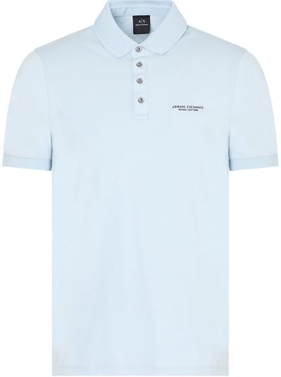 Armani Exchange 8nzf80_z8h4z Korte Mouw Poloshirt Blauw XS Man