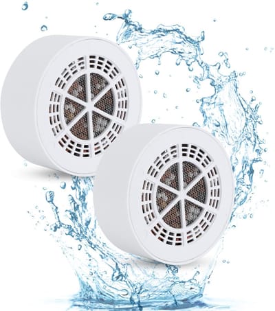 Dailygoods- Waterfilter 8-laagse Structuur - Douchefilter - Badfilter - Onzuiverheden Verwijderen - ABS Materiaal - 23 x 11 x 11 cm