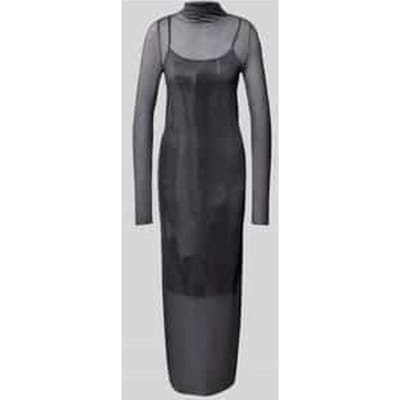 Maxi-jurk van mesh