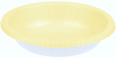 20 ivoorkleurige kartonnen kommen, 590 ml