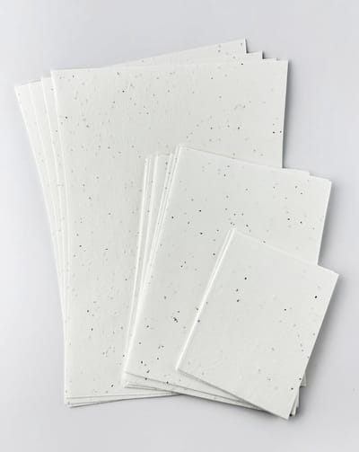Papier met madeliefjes en kamille - 150 g/m² - A5 formaat - Duurzaam en ecologisch - Perfect voor kaarten en uitnodigingen