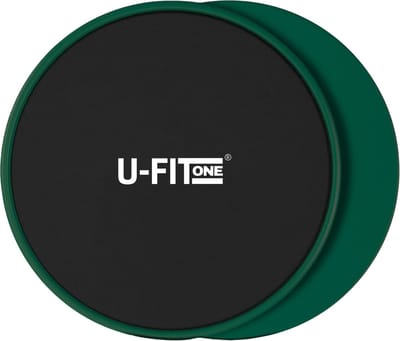 U Fit One Sliders Fitness - Core sliders - Sliding Pads - Sliding Discs - Core Trainer - Ab Trainer - Slide Pads - Donker Groen