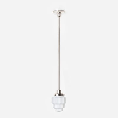 Hanglamp Empire 20's Nikkel - Art Deco Trade