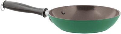 Koekenpan Aluminium - Koekenpan Koekenpan - Koken en Bakken - Met Antiaanbaklaag - 20 cm - Groen