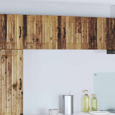 vidaXL - Wandkast - LUCCA - Oud - hout - 50 - x - 31 - x - 40 - cm - Bewerkt - hout