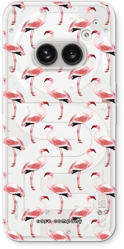 Case Company® - Hoesje geschikt voor Nothing Phone (2a) hoesje - Flamingo - Soft Cover Telefoonhoesje - Bescherming aan alle Kanten en Schermrand
