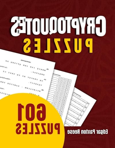Cryptoquotes Puzzelboek - Cryptogram Puzzels - Hersenen Trainen - 601 Puzzels - 8.5 x 11 inch - Niet gespecificeerd