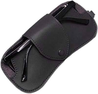 Brillen Etui - Brillenhoesje Opbergtas - Veilig Opbergen - Met Lanyard - 16.5 cm - Koffie