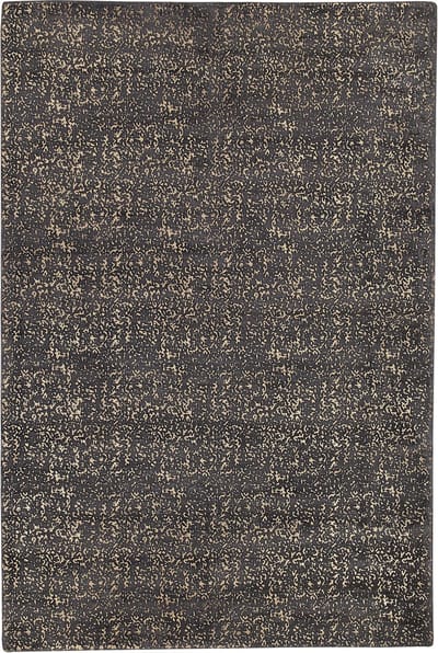 ESEL - Laagpolig vloerkleed - Grijs/Goud - 140 x 200 cm - Viscose