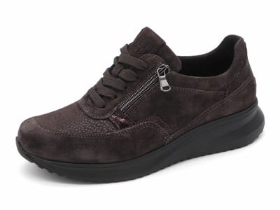 Waldläufer Bungeez Dames Sneaker - 617K01-509-166 Bruin - Wijdte K - Maat 5 (38)
