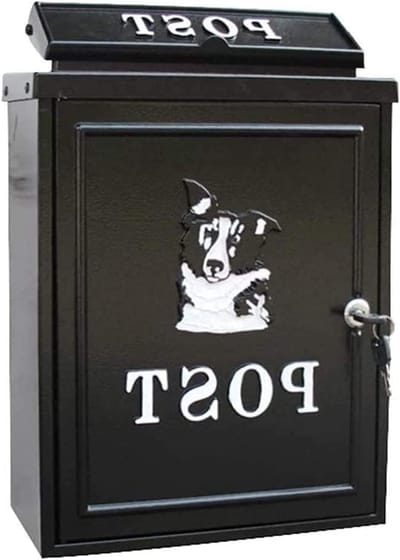 Pakketbrievenbus - Brievenbus Pakketbox - Post Ontvangen - Waterdicht Staal - 28.5 x 12.5 x 41 cm - Zwart