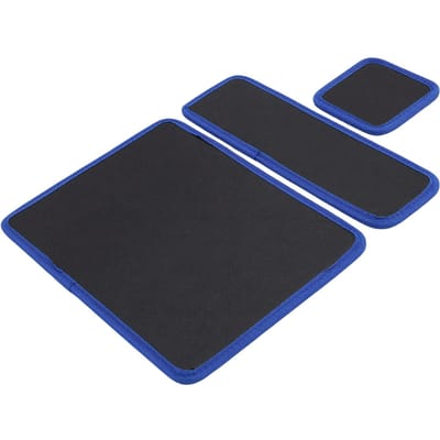 Set de 3 tapis magnétiques pour outils Pliable Flexible Petit Support pour Pièces Métalliques Organisateur Clé Vis Écrous Bleu Noir