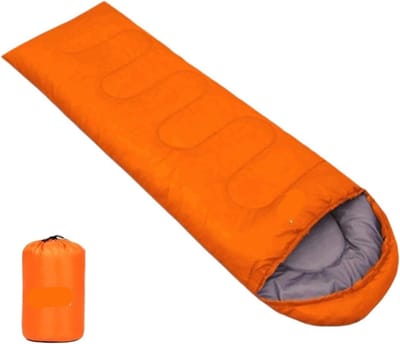 Kampeer slaapzak - Outdoor deken - Buiten slapen - Lichtgewicht ontwerp - 210x75cm - Oranje