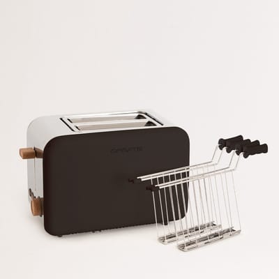 CREATE - Pack TOAST RETRO Klein Broodrooster voor breed brood + SET VAN 2 TOSTIKLEMMEN om Sandwiches
