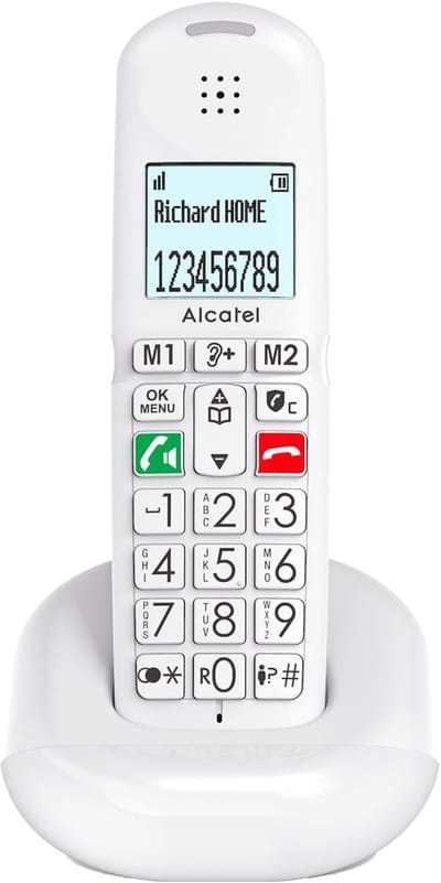 Draadloze Vaste Telefoon met Grote Toetsen en Extra Luid Geluid