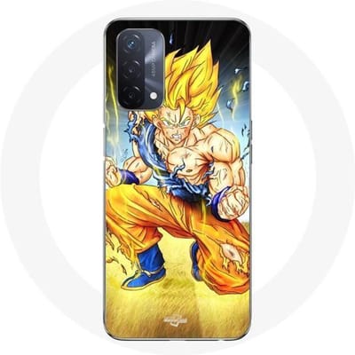 Oppo A93 5G hoesje Goku knielt op de grond