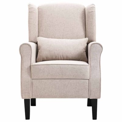 vidaXL - Fauteuil - stof - beige