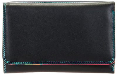 MyWalit Portemonnee / Portefeuille Dames - Ritsportemonnee - Leer - Tri Fold - Zwart