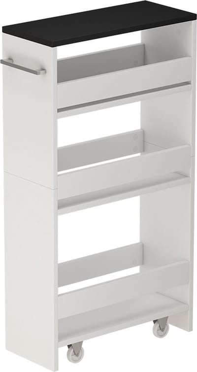 Vicco Rivo Verrijdbare rekken – 20 x 84.4 cm Wit/antraciet