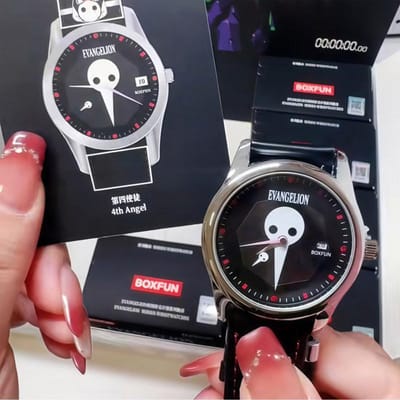 Nieuwe Box Fun Blind Box Horloge Eva Evangelion Thema Aangepaste Anime Figuur Mystery Box Verjaardagscadeau Verzamelspeelgoed Voor Anime Fans gray