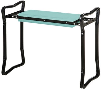 Opvouwbare tuinstoel, Knielsteun, Geschikt voor Tuinwerk 58 x 28 x 49 cm (uitgevouwen formaat), 60 x 27 x 13.5 cm (gevouwen formaat) Zwart, Staal