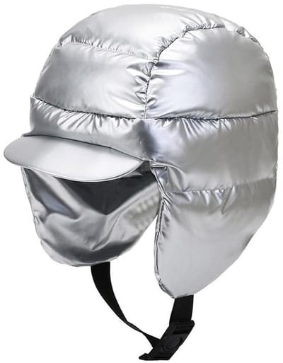 MTTproducts- Pilotenhoed met gespen - Warme en koudebestendige hoed - Bont gevoerd - Zilveren kleur - Ideaal voor buitensporten - Uitstekende isolatie - Winterhoed