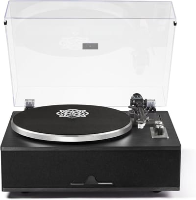 SCH® Platenspeler met Speakers - Platenspeler - Zwart - ‎42cm x 36cm x 20cm