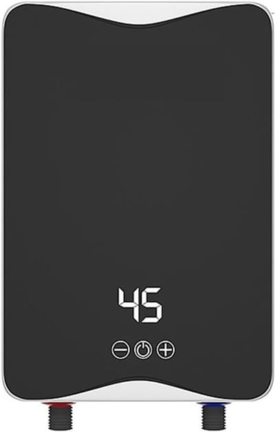 Elektrische Boiler - Tankloos Waterverwarmer - Direct Warm Water - Constante Temperatuur - Compact Ontwerp - Zwart