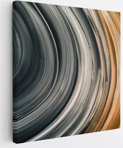Saammp Canvas Schilderij - Gekleurde cirkels - Abstract - 20x20 - Foto op canvas - Wanddecoratie - Muurdecoratie Woonkamer - Slaapkamer decoratie - Canvas Print