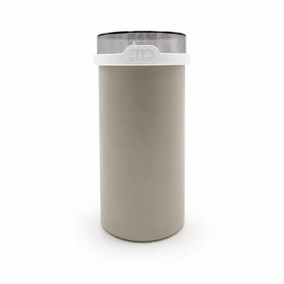 JQ Liv Beschuit Bewaardoos Beige/Wit met donkere deksel - 100% luchtdicht - Beschuitdoos - Rijstwafelbus - Pastabus - Beschuitbus