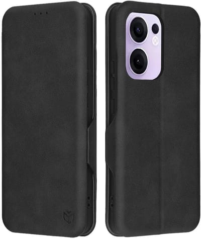 Hoesje geschikt voor Oppo Reno13 F 4G/5G / Reno13 FS 5G - Techsuit Safe+ Book Wallet Case - Zwart