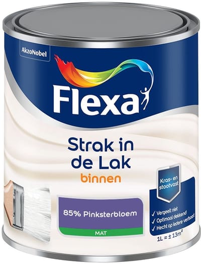 Flexa - Strak In De Lak Binnenlak Mat - 85% Pinksterbloem - Mengverf - 1 L