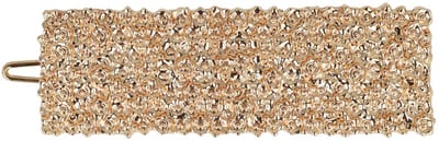 Haarsoires Haarspeld Haarclip 7cm - Rechte Vorm - Geribbeld - Goud - Hair Clip - Decoratieve Haaraccessoire