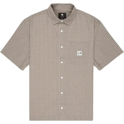 Dc Shoes Game On Overhemd Met Korte Mouwen Bruin S Man