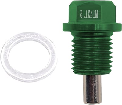 Olie Afvoer Plug - Carterbout Schroef - Motoronderhoud - Krachtige Magneet - Standaard Maat - Groen